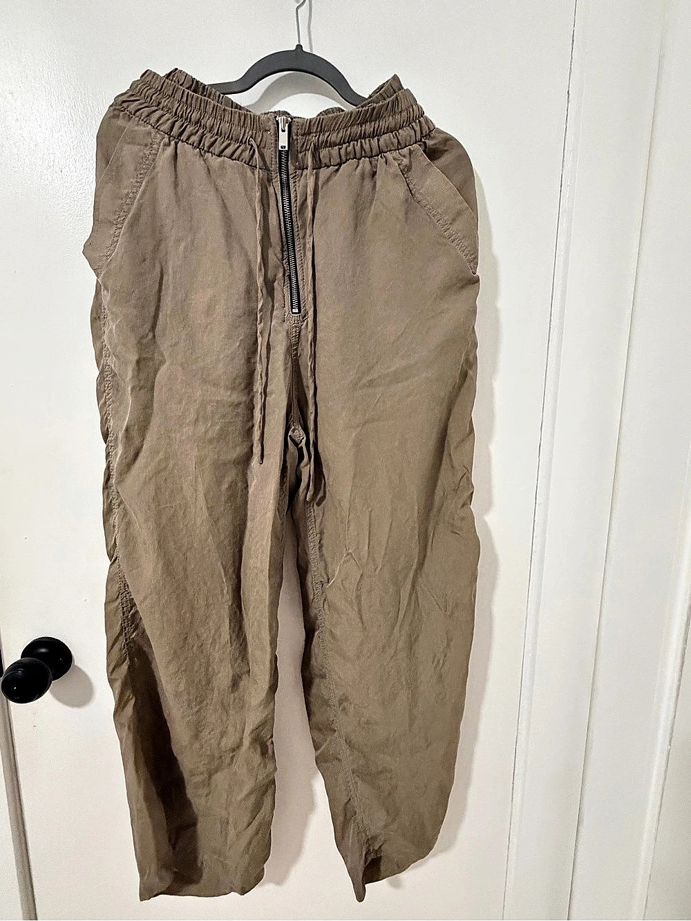 Zara Cargo Jogger Pants in Brown Size Medium